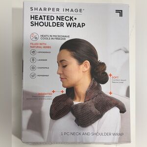 Sharper Image Brown Heated Neck Wrap